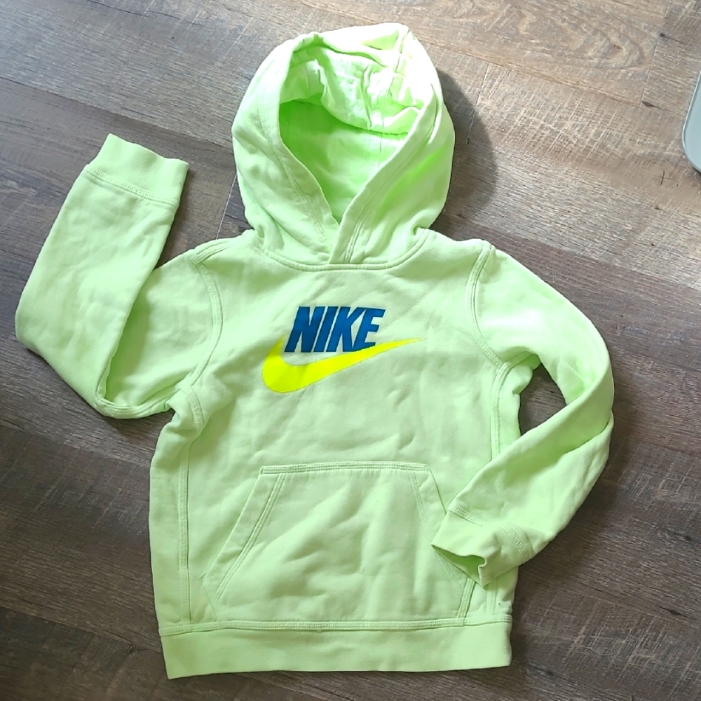 Nike Green Pullover Hoodie Sweatshirt Girls Small